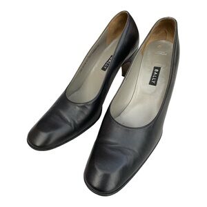 Bally Black Leather Heel Pumps size 8